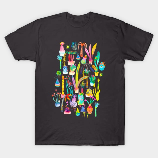 Imaginary Lush Plant Garden T-Shirt by ninoladesign